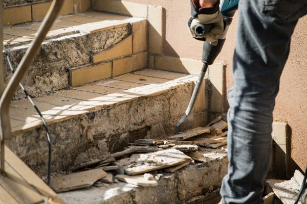 Concrete Stair Demolition in Conyers